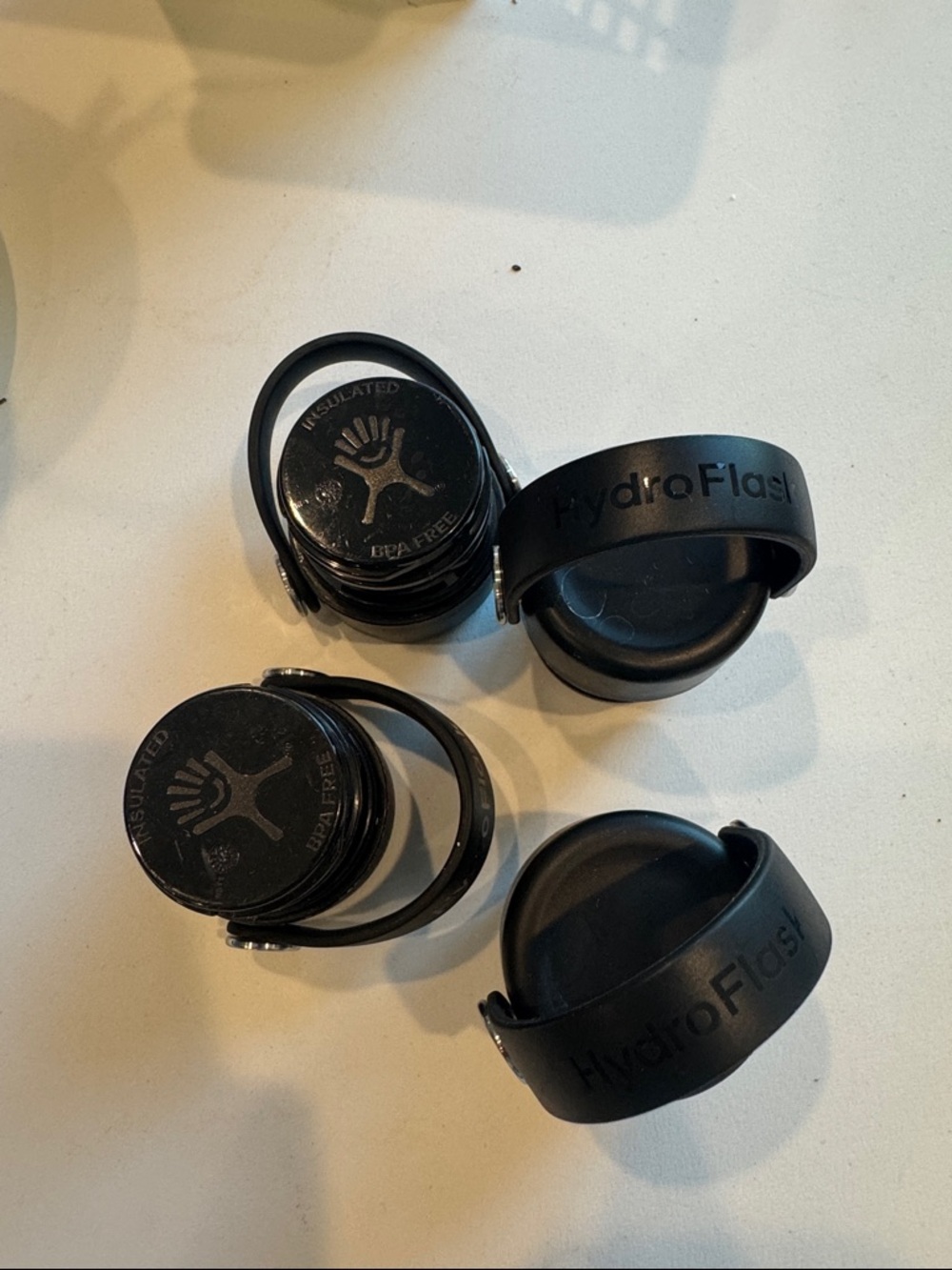 Hydro Flask Standard Mouth Flex Cap with Strap (Set of 4)
